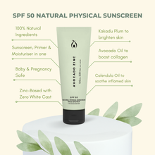 Load image into Gallery viewer, SPF 50 Natural Physical Sunscreen
